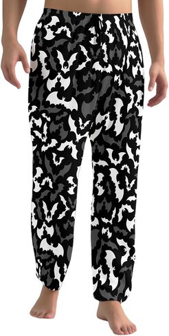 Men's Pajama Pants with Pockets Lightweight Breathable Sleep Pants for Men Soft Lounge Pants Elastic Waistband in Saudi Arabia