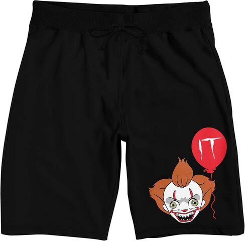 Bioworld IT (2017) Pennywise with Balloon Men's Black Graphic Sleep Shorts in Saudi Arabia