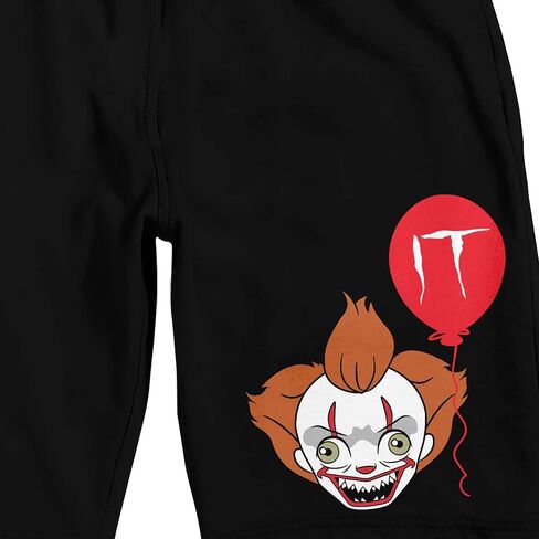 Bioworld IT (2017) Pennywise with Balloon Men's Black Graphic Sleep Shorts in Saudi Arabia