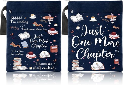2pcs Gothic Skeleton Book Sleeve Dark Romance Merch Skull Black Waterproof Book Covers with Zipper Pouch Front Pocket Romance Washable Gifts for Books Lover Reader Reading in Saudi Arabia