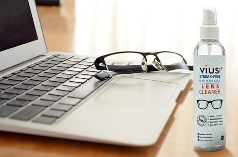 طقم العدسة والمنظف - بخاخات نظافة Vius مع ملابس الألياف الدقيقة للعدسات ، النظارات ، وأجهزة الكمبيوتر ، والأقراص ، والهواتف ، وأجهزة التلفزيون ، وأجهزة الكمبيوتر المحمولة - تنظف بصمات الأصابع ، والغبار ، والزيت (8 أوقية 2 عبوة) in Kuwait