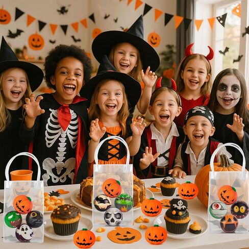 LovesTown 12 PCS Halloween Stress Balls, Pumpkin Squishies Fidget Toys Stress Relief Squeeze Toys Trick or Treat Goodie Bag Fillers Halloween Party Favors in Saudi Arabia