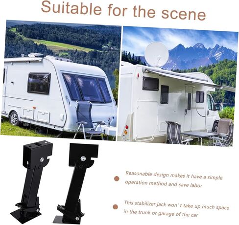 Garneck 2PCS Trailer Stabilizer Support Accessories for Camper RV Trailer Design for Easy Operation and Finger Protecty Protection in Saudi Arabia