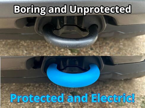 Tow Hook Covers for Ford F-150 Lightning 2022–2025 – Impact Resistant Premium Plastic – Electric Blue – Easy Install ClickFit – Wildside Concepts in Saudi Arabia