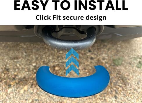 Tow Hook Covers for Ford F-150 Lightning 2022–2025 – Impact Resistant Premium Plastic – Electric Blue – Easy Install ClickFit – Wildside Concepts in Saudi Arabia
