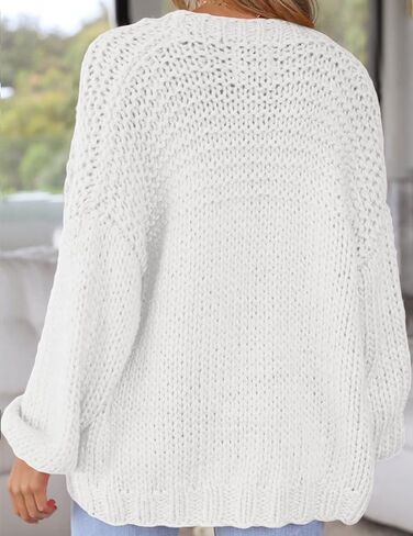 Women's Cardigan Soft Pocketed Long Sleeves Casual Knitted Open Front Cardigans Lightweight Sweaters in Saudi Arabia