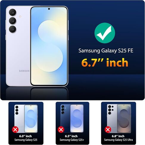 3 قطع واقي شاشة لهاتف Samsung Galaxy A55 + 3 قطع واقي عدسة الكاميرا، زجاج مقوى فائق الدقة، صلابة 9H، مضاد للخدش، سهل التركيب - مناسب للحافظة in Kuwait