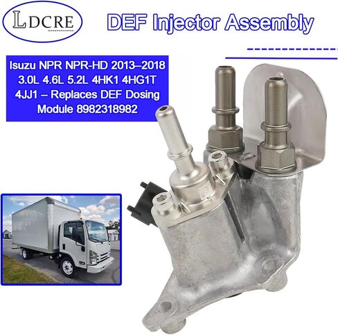 DEF Injector Assembly for Isuzu NPR NPR-HD 2013–2018 3.0L 4.6L 5.2L 4HK1 4HG1T 4JJ1 – Replaces DEF Dosing Module 8982318982 in Saudi Arabia