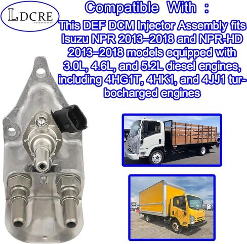 DEF Injector Assembly for Isuzu NPR NPR-HD 2013–2018 3.0L 4.6L 5.2L 4HK1 4HG1T 4JJ1 – Replaces DEF Dosing Module 8982318982 in Saudi Arabia
