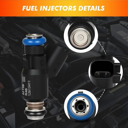 2010-2017 Fuel Injectors 8PS Compatible for Chevrolet Express Silverado 1500 Suburban Tahoe, GMC Canyon Savana 1500 2500 3500 Sierra Yukon XL 1500, Hummer H3 H3T 4.8L 5.3L Replace 12613411 in Kuwait
