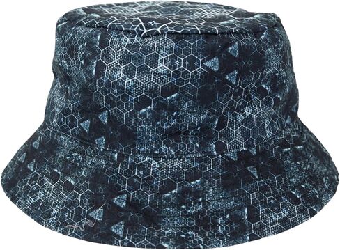 Mystic Mind UV Reactive Festival Bucket Hat, Psychedelic Pattern, Black Light Glow in Saudi Arabia