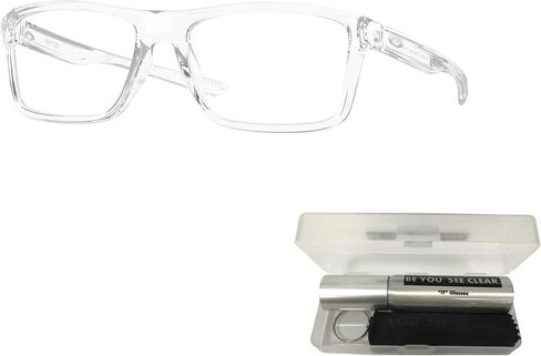 Oakley OX8178 Eyeglasses Bundle: OX 8178 RAFTER 817803 Rafter Polished Clear and Eyewear Cleaning Kit in Saudi Arabia