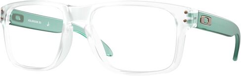 Oakley Men's OX8156 Holbrook RX Round Prescription Eyewear Frames ، Matte Clear/Demo Lens ، 56 mm in Saudi Arabia