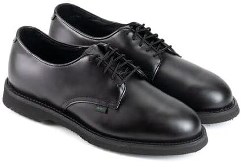 Thorogood Uniform Classics Oxford Black Dress Shoes للنساء اللواتي يضم الجلود العالية ، وسد قدم مريح ، ونعل خارجي مقاوم للانزلاق ؛ التوت متوافق in Saudi Arabia