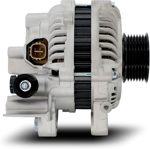 Alternator 12V 80Amp Compatible with Honda Civic 2006 2007 2008 2009 2010 2011 L4 1.8L, CW 7-Groove Pulley, Replace# 11176N, 31100RNAA01, 31100RNAA012M2 in Saudi Arabia
