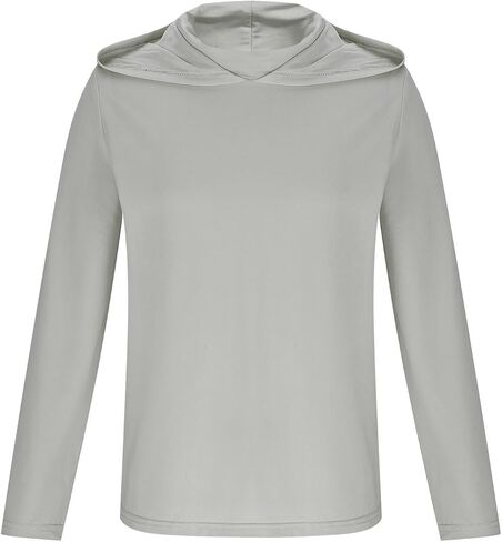 Unisex Kids UPF 50+ Hoodie with Face Mask Ice Silk Long Sleeve Rash Guard Swim Tops Cooling Hiking Shirts 4-15 Years in Saudi Arabia