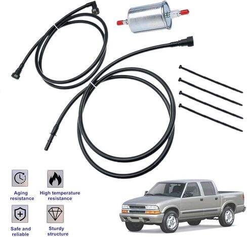 Fuel Line Replacement Kit FL-GM16D NFR0012 FL-GM56C GM56B,Nylon Fuel Line Repair Kit Compatible with Chevy S10 GMC Sonoma 1997-2005 in Saudi Arabia
