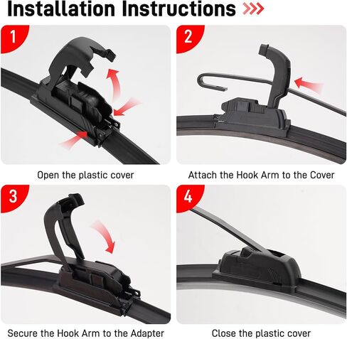 Jerbor UTV Electric Wiper Moto Kit Fit for Hisun Can Am RZR Ranger Defender Pro 12V 30W 16 " in Kuwait