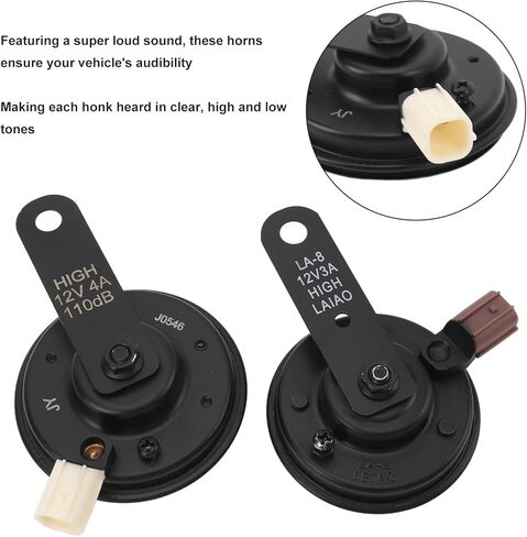 Pair of Car Horns Loud OE 38100 S84 H01 38100 S84 A01 Horn For Cars Used for 1976‑2018 2010‑2020 1973‑2015 2002‑2011 2012‑2015 in Saudi Arabia