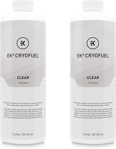 EKWB EK-CryoFuel Premix PC Coolant, 1000mL, Clear, 2-Pack in Saudi Arabia