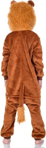 Unisex Kids Animal Onesie Pajamas Children Flannel Halloween Cosplay Costume Homewear Sleepwear for Boys Girls Gift in Kuwait
