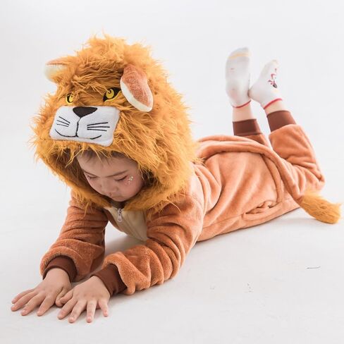 Unisex Kids Animal Onesie Pajamas Children Flannel Halloween Cosplay Costume Homewear Sleepwear for Boys Girls Gift in Kuwait