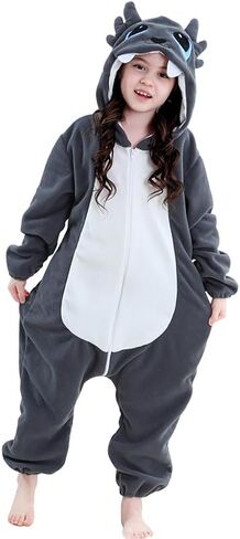 Unicorn Warrior Kids Onesie Animal One Pajamas Halloween Christmas Party Cosplay Complay Outfit Sleepwear Bemsuit in Kuwait