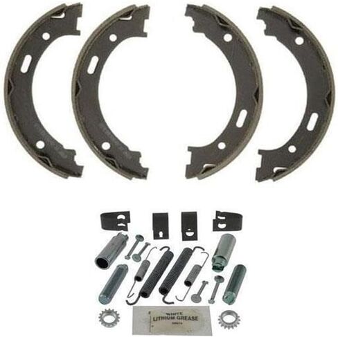 Emergency Parking Brake Shoe Set With Springs Left Right Rear for Jeep Commander 3.7L/5.7L 06-10 & 4.7L 06-09|Jeep Grand Cherokee 3.0L 07-09 & 3.7L/5.7L 05-10 & 4.7L 05-09 & 6.1L 06-10 in Saudi Arabia