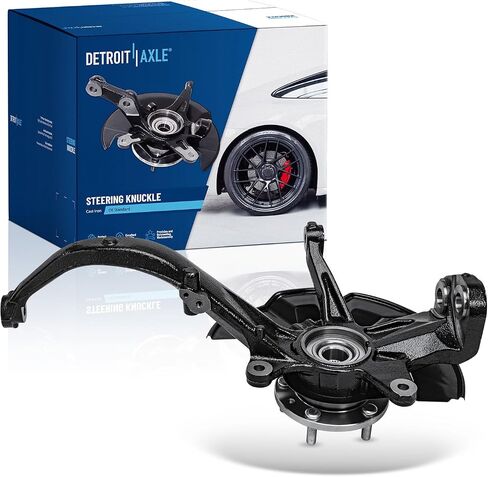 Detroit Axle - مفصل التوجيه الأمامي لـ 06-12 Ford Fusion Lincoln MKZ Zephyr Mercury Milan ، Right Defering Knuckle & Wheel Bearing Presentive 2006 2007 2008 2010 2011 2012 2012 in Kuwait