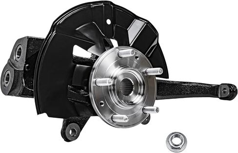 Detroit Axle - مفصل التوجيه الأمامي لـ 06-12 Ford Fusion Lincoln MKZ Zephyr Mercury Milan ، Right Defering Knuckle & Wheel Bearing Presentive 2006 2007 2008 2010 2011 2012 2012 in Kuwait