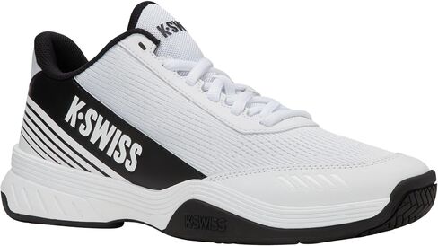 حذاء K-Swiss Men's Speedex 2 التنس (أبيض/أسود/ناعم نيون أخضر) in Kuwait