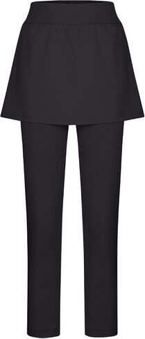 Skirted Leggings for Women Tennis Golf Skorts Capris Gym Yoga Athletic Skirt with Leggings Running Pickleball Clothing in Saudi Arabia