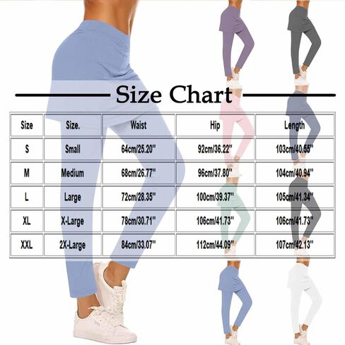 Skirted Leggings for Women Tennis Golf Skorts Capris Gym Yoga Athletic Skirt with Leggings Running Pickleball Clothing in Saudi Arabia