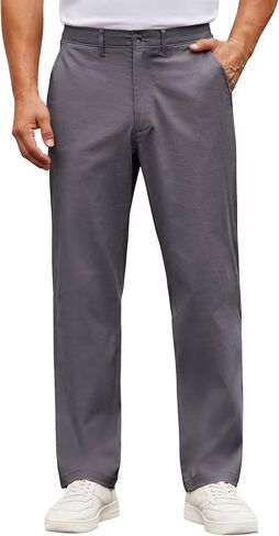 COOFANDY Mens Casual Pants Cotton Classic Fit Stretch Chino Pant Khaki Wrinkle Free Dress Slacks in Saudi Arabia