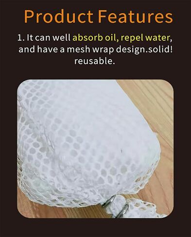 LIUNI Oil Only Absorbent Boom 5 Pack Oil Boom 5''x9.8' Boom Oil -Absorbing Fence That can be Used Repeatedly,20 Times Large Oil Absorption Clean Oil Spills (Size:15m-Pack of 5) in Saudi Arabia