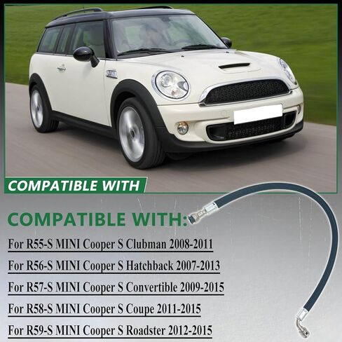 مدخل إلى خط تغذية مضخة الوقود عالية الضغط خرطوم متوافق مع Mini Cooper R56 R57 R58 R59 ، أنبوب خط مضخة الوقود يحل محل #13537605189 1612275462 in Saudi Arabia