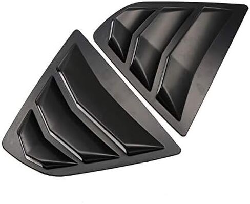 L2R لـ Toyota Camry (2018-2019) Window Window Window Air Vate Cover Decoration ABS ABS ABS 2 PCS (أسود غير لامع) in Kuwait