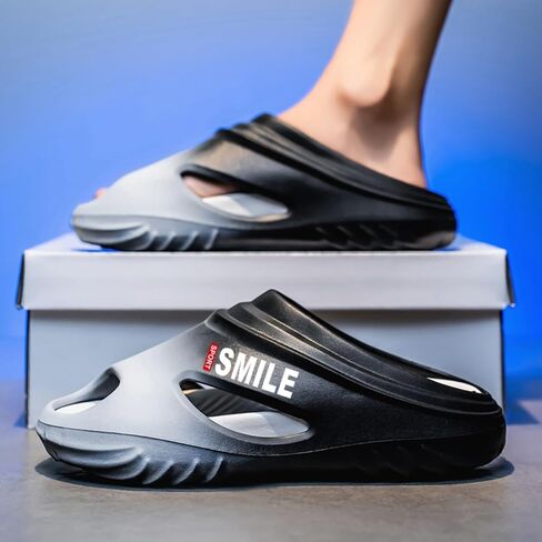 Men's Chunky - soled Clogs Garden Shoes, Lightweight Slip - On Slippers. Ideal for outdoor walking and summer beach outings. in Saudi Arabia