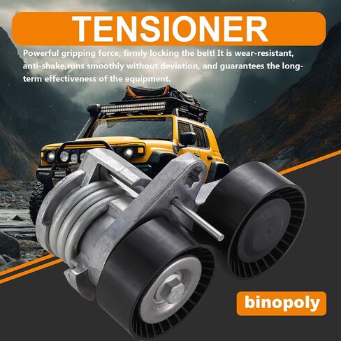 binopoly 39114 Drive Belt Tensioner Assembly With Pulley For 07-13 BMW 135I/335I/335IS/335XI/535I/535XI/M1 OE#89614 11287563927 11287563926 in Saudi Arabia