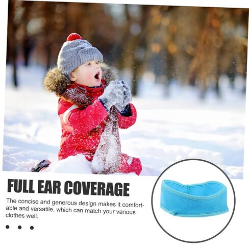 2pcs Warm Headbands for Boy Girl Cold Weather Outdoor Ski and Cycling Ear Covers Soft and Windproof Sports Headwear for Active Boy Girl in Saudi Arabia