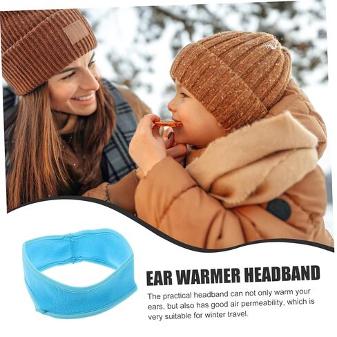 2pcs Warm Headbands for Boy Girl Cold Weather Outdoor Ski and Cycling Ear Covers Soft and Windproof Sports Headwear for Active Boy Girl in Saudi Arabia