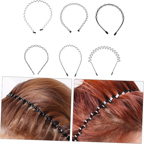 6pcs للجنسين غير مرئي على الوجه أطواق الشعر للمكياج والرياضة مريحة لرؤوس للاستخدام اليومي وأنشطة سبا in Saudi Arabia