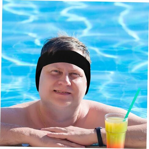 2pcs Waterproof Ear Protection Headbands for Swimming Adjustable Swim Ear Guards Soft Silicone Swimming Accessories for Adults and Boys and Girls in Saudi Arabia