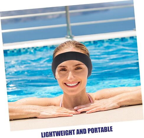 2pcs Waterproof Ear Protection Headbands for Swimming Adjustable Swim Ear Guards Soft Silicone Swimming Accessories for Adults and Boys and Girls in Saudi Arabia