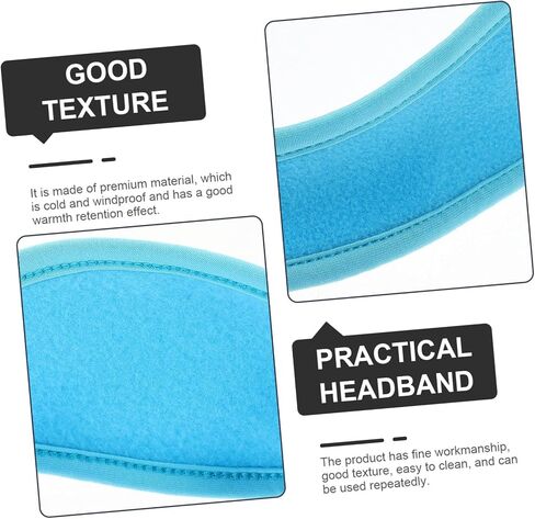 Garneck 2pcs Boys and Girls Headbands Warm and Windproof Outdoor Ear Soft and Comfortable for Hiking Cycling and Daily Use for Boys and Girls in Saudi Arabia