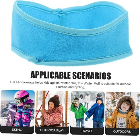 Garneck 2pcs Boys and Girls Headbands Warm and Windproof Outdoor Ear Soft and Comfortable for Hiking Cycling and Daily Use for Boys and Girls in Saudi Arabia