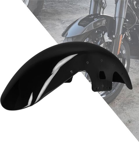 HDBUBALUS Motorcycle Front Fender Mudguards Fit for Harley Bagger Touring Road King Electra Glide Street Glide FLHR FLHX 1988-2023 Gloss Black in Saudi Arabia