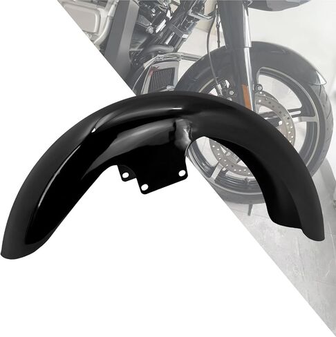 Hdbubalus دراجة نارية Fender Fender Mudguard Fit لـ Harley Touring Electra Road Street Road King Special 2024-Up (Gloss Black-19 Inch) in Saudi Arabia