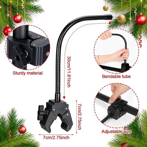 شماعات Geelin Front Door Garland لعيد الميلاد ، شماعات إكليل قابلة للتعديل مناسبة للأبواب المختلفة مع عدم وجود أظافر أو مسامير من الحديد الزهر الشاقة لعقد زخارف أكاليل عيد الميلاد (27.6 " - 47.2") in Saudi Arabia