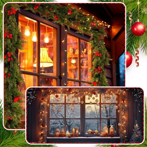 شماعات Geelin Front Door Garland لعيد الميلاد ، شماعات إكليل قابلة للتعديل مناسبة للأبواب المختلفة مع عدم وجود أظافر أو مسامير من الحديد الزهر الشاقة لعقد زخارف أكاليل عيد الميلاد (27.6 " - 47.2") in Saudi Arabia